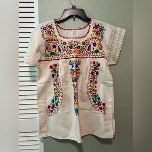 Colorful Embroidered Blouse